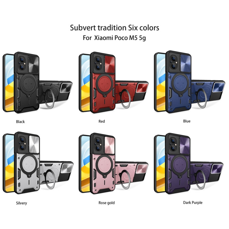 CD Texture Sliding Camshield Magnetic Holder Phone Case, For Xiaomi Poco M5 5G, For Xiaomi Redmi A1 4G, For Xiaomi Redmi Note 11 Global, For Xiaomi Redmi K40S / Poco F4, For Xiaomi Poco M4 Pro 4G, For Xiaomi Poco X4 Pro 5G, For Xiaomi Redmi Note 11 4G ...