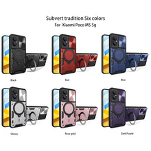 Load image into Gallery viewer, CD Texture Sliding Camshield Magnetic Holder Phone Case, For Xiaomi Poco M5 5G, For Xiaomi Redmi A1 4G, For Xiaomi Redmi Note 11 Global, For Xiaomi Redmi K40S / Poco F4, For Xiaomi Poco M4 Pro 4G, For Xiaomi Poco X4 Pro 5G, For Xiaomi Redmi Note 11 4G ...