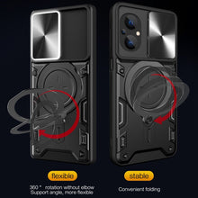 Load image into Gallery viewer, CD Texture Sliding Camshield Magnetic Holder Phone Case, For Xiaomi Poco M5 5G, For Xiaomi Redmi A1 4G, For Xiaomi Redmi Note 11 Global, For Xiaomi Redmi K40S / Poco F4, For Xiaomi Poco M4 Pro 4G, For Xiaomi Poco X4 Pro 5G, For Xiaomi Redmi Note 11 4G ...