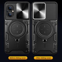Load image into Gallery viewer, CD Texture Sliding Camshield Magnetic Holder Phone Case, For Xiaomi Poco M5 5G, For Xiaomi Redmi A1 4G, For Xiaomi Redmi Note 11 Global, For Xiaomi Redmi K40S / Poco F4, For Xiaomi Poco M4 Pro 4G, For Xiaomi Poco X4 Pro 5G, For Xiaomi Redmi Note 11 4G ...