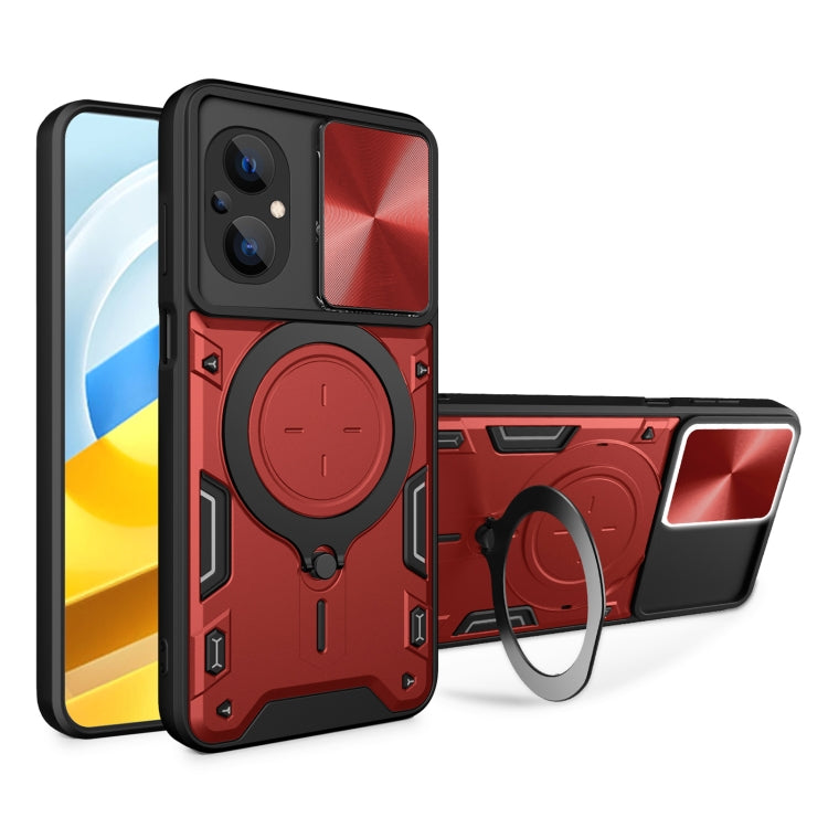 CD Texture Sliding Camshield Magnetic Holder Phone Case, For Xiaomi Poco M5 5G, For Xiaomi Redmi A1 4G, For Xiaomi Redmi Note 11 Global, For Xiaomi Redmi K40S / Poco F4, For Xiaomi Poco M4 Pro 4G, For Xiaomi Poco X4 Pro 5G, For Xiaomi Redmi Note 11 4G ...