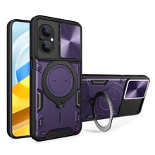 Load image into Gallery viewer, CD Texture Sliding Camshield Magnetic Holder Phone Case, For Xiaomi Poco M5 5G, For Xiaomi Redmi A1 4G, For Xiaomi Redmi Note 11 Global, For Xiaomi Redmi K40S / Poco F4, For Xiaomi Poco M4 Pro 4G, For Xiaomi Poco X4 Pro 5G, For Xiaomi Redmi Note 11 4G ...
