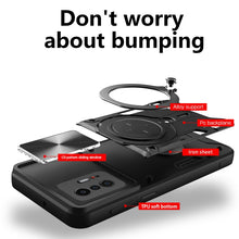 Load image into Gallery viewer, CD Texture Sliding Camshield Magnetic Holder Phone Case, For Xiaomi 11T, For Xiaomi Mi 11 Lite 4G / 5G, For Xiaomi Redmi Note 10 Pro 4G, For Xiaomi Redmi Note 9 4G