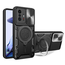Load image into Gallery viewer, CD Texture Sliding Camshield Magnetic Holder Phone Case, For Xiaomi 11T, For Xiaomi Mi 11 Lite 4G / 5G, For Xiaomi Redmi Note 10 Pro 4G, For Xiaomi Redmi Note 9 4G