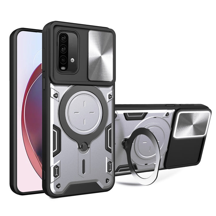 CD Texture Sliding Camshield Magnetic Holder Phone Case, For Xiaomi 11T, For Xiaomi Mi 11 Lite 4G / 5G, For Xiaomi Redmi Note 9 4G