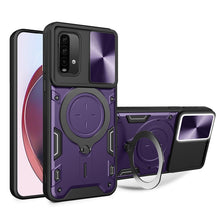 Load image into Gallery viewer, CD Texture Sliding Camshield Magnetic Holder Phone Case, For Xiaomi 11T, For Xiaomi Mi 11 Lite 4G / 5G, For Xiaomi Redmi Note 9 4G