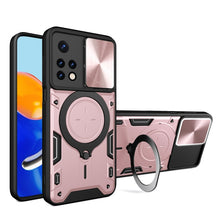 Load image into Gallery viewer, CD Texture Sliding Camshield Magnetic Holder Phone Case, For Xiaomi Poco M5 5G, For Xiaomi Redmi A1 4G, For Xiaomi Redmi Note 11 Global, For Xiaomi Redmi K40S / Poco F4, For Xiaomi Poco M4 Pro 4G, For Xiaomi Poco X4 Pro 5G, For Xiaomi Redmi Note 11 4G ...