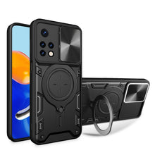 Load image into Gallery viewer, CD Texture Sliding Camshield Magnetic Holder Phone Case, For Xiaomi Poco M5 5G, For Xiaomi Redmi A1 4G, For Xiaomi Redmi Note 11 Global, For Xiaomi Redmi K40S / Poco F4, For Xiaomi Poco M4 Pro 4G, For Xiaomi Poco X4 Pro 5G, For Xiaomi Redmi Note 11 4G ...
