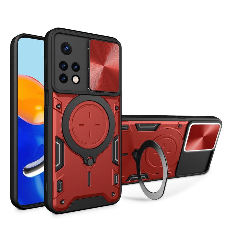 CD Texture Sliding Camshield Magnetic Holder Phone Case, For Xiaomi Poco M5 5G, For Xiaomi Redmi A1 4G, For Xiaomi Redmi Note 11 Global, For Xiaomi Redmi K40S / Poco F4, For Xiaomi Poco M4 Pro 4G, For Xiaomi Poco X4 Pro 5G, For Xiaomi Redmi Note 11 4G ...