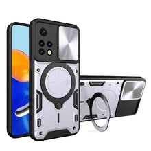 Load image into Gallery viewer, CD Texture Sliding Camshield Magnetic Holder Phone Case, For Xiaomi Poco M5 5G, For Xiaomi Redmi A1 4G, For Xiaomi Redmi Note 11 Global, For Xiaomi Redmi K40S / Poco F4, For Xiaomi Poco M4 Pro 4G, For Xiaomi Poco X4 Pro 5G, For Xiaomi Redmi Note 11 4G ...