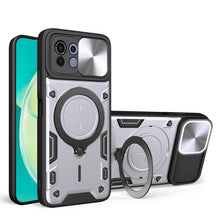 Load image into Gallery viewer, CD Texture Sliding Camshield Magnetic Holder Phone Case, For Xiaomi 11T, For Xiaomi Mi 11 Lite 4G / 5G, For Xiaomi Redmi Note 9 4G