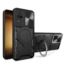 Load image into Gallery viewer, CD Texture Sliding Camshield Magnetic Holder Phone Case, For Xiaomi Poco M5 5G, For Xiaomi Redmi A1 4G, For Xiaomi Redmi Note 11 Global, For Xiaomi Redmi K40S / Poco F4, For Xiaomi Poco M4 Pro 4G, For Xiaomi Poco X4 Pro 5G, For Xiaomi Redmi Note 11 4G ...