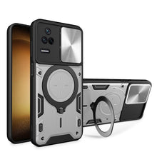 Load image into Gallery viewer, CD Texture Sliding Camshield Magnetic Holder Phone Case, For Xiaomi Poco M5 5G, For Xiaomi Redmi A1 4G, For Xiaomi Redmi Note 11 Global, For Xiaomi Redmi K40S / Poco F4, For Xiaomi Poco M4 Pro 4G, For Xiaomi Poco X4 Pro 5G, For Xiaomi Redmi Note 11 4G ...