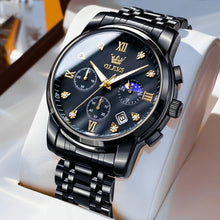 Load image into Gallery viewer, OLEVS 2858 Men Multifunctional Business Waterproof Quartz Watch