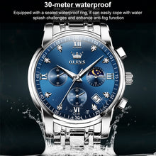 Load image into Gallery viewer, OLEVS 2858 Men Multifunctional Business Waterproof Quartz Watch