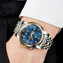 Load image into Gallery viewer, OLEVS 2858 Men Multifunctional Business Waterproof Quartz Watch