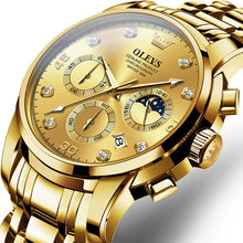 Load image into Gallery viewer, OLEVS 2889 Men Multifunctional Luminous Waterproof Quartz Watch