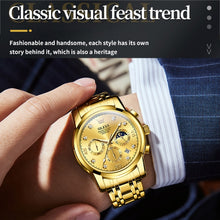 Load image into Gallery viewer, OLEVS 2889 Men Multifunctional Luminous Waterproof Quartz Watch