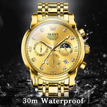 Load image into Gallery viewer, OLEVS 2889 Men Multifunctional Luminous Waterproof Quartz Watch
