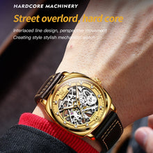 Load image into Gallery viewer, OLEVS 6651 Men Luminous Waterproof Hollow Mechanical Watch