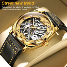 Load image into Gallery viewer, OLEVS 6651 Men Luminous Waterproof Hollow Mechanical Watch