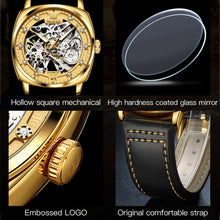 Load image into Gallery viewer, OLEVS 6651 Men Luminous Waterproof Hollow Mechanical Watch