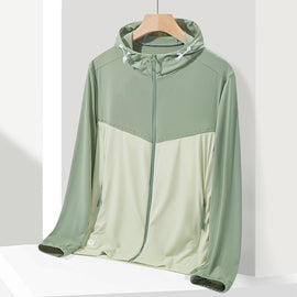 UPF40+ Men and Women Summer High Elasticity Ice Silk Sunscreen Clothing Sports Coat, M, L, XL, XXL, XXXL, XXXXL, XXXXXL