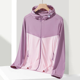 UPF40+ Men and Women Summer High Elasticity Ice Silk Sunscreen Clothing Sports Coat, M, L, XL, XXL, XXXL, XXXXL, XXXXXL