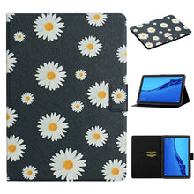Load image into Gallery viewer, Flower Pattern Horizontal Flip Leather Case with Card Slots &amp; Holder, For Huawei MediaPad M5 lite 10.1, For Huawei MediaPad T5, For Lenovo Tab M10, For Lenovo Tab M10 Plus, For Samsung Galaxy Tab A 8.0 2019, For Samsung Galaxy Tab A 10.1 (2019)        ...