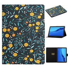 Load image into Gallery viewer, Flower Pattern Horizontal Flip Leather Case with Card Slots &amp; Holder, For Huawei MediaPad M5 lite 10.1, For Huawei MediaPad T5, For Lenovo Tab M10, For Lenovo Tab M10 Plus, For Samsung Galaxy Tab A 8.0 2019, For Samsung Galaxy Tab A 10.1 (2019)        ...