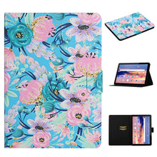 Load image into Gallery viewer, Flower Pattern Horizontal Flip Leather Case with Card Slots &amp; Holder, For Huawei MediaPad M5 lite 10.1, For Huawei MediaPad T5, For Lenovo Tab M10, For Lenovo Tab M10 Plus, For Samsung Galaxy Tab A 8.0 2019, For Samsung Galaxy Tab A 10.1 (2019)        ...