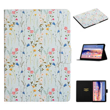 Load image into Gallery viewer, Flower Pattern Horizontal Flip Leather Case with Card Slots &amp; Holder, For Huawei MediaPad M5 lite 10.1, For Huawei MediaPad T5, For Lenovo Tab M10, For Lenovo Tab M10 Plus, For Samsung Galaxy Tab A 8.0 2019, For Samsung Galaxy Tab A 10.1 (2019)        ...