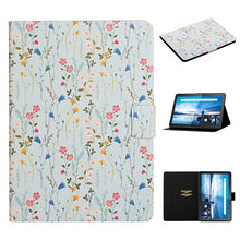 Load image into Gallery viewer, Flower Pattern Horizontal Flip Leather Case with Card Slots &amp; Holder, For Huawei MediaPad M5 lite 10.1, For Huawei MediaPad T5, For Lenovo Tab M10, For Lenovo Tab M10 Plus, For Samsung Galaxy Tab A 8.0 2019, For Samsung Galaxy Tab A 10.1 (2019)        ...