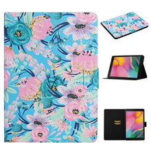 Load image into Gallery viewer, Flower Pattern Horizontal Flip Leather Case with Card Slots &amp; Holder, For Huawei MediaPad M5 lite 10.1, For Huawei MediaPad T5, For Lenovo Tab M10, For Lenovo Tab M10 Plus, For Samsung Galaxy Tab A 8.0 2019, For Samsung Galaxy Tab A 10.1 (2019)        ...