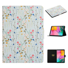Load image into Gallery viewer, Flower Pattern Horizontal Flip Leather Case with Card Slots &amp; Holder, For Huawei MediaPad M5 lite 10.1, For Huawei MediaPad T5, For Lenovo Tab M10, For Lenovo Tab M10 Plus, For Samsung Galaxy Tab A 8.0 2019, For Samsung Galaxy Tab A 10.1 (2019)        ...