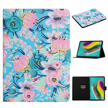 Load image into Gallery viewer, Flower Pattern Horizontal Flip Leather Case with Card Slots &amp; Holder, For Huawei MediaPad M5 lite 10.1, For Huawei MediaPad T5, For Lenovo Tab M10, For Lenovo Tab M10 Plus, For Samsung Galaxy Tab A 8.0 2019, For Samsung Galaxy Tab A 10.1 (2019)        ...
