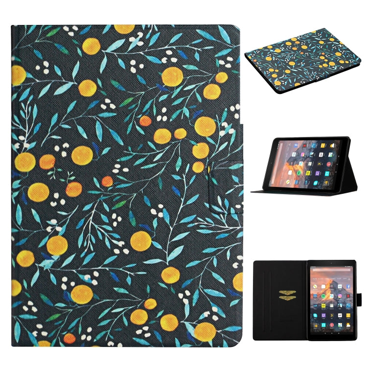Flower Pattern Horizontal Flip Leather Case with Card Slots & Holder, For Samsung Galaxy Tab S6, For Amazon Kindle Fire 7 (2019), For Amazon Kindle Fire HD 8 (2020), For Amazon Kindle Fire HD 10, For iPad 5, For iPad 10.2, For iPad Pro 10.5 inch       ...