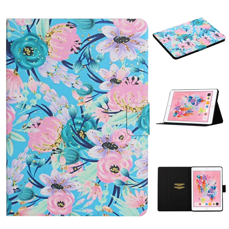 Flower Pattern Horizontal Flip Leather Case with Card Slots & Holder, For Samsung Galaxy Tab S6, For Amazon Kindle Fire 7 (2019), For Amazon Kindle Fire HD 8 (2020), For Amazon Kindle Fire HD 10, For iPad 5, For iPad 10.2, For iPad Pro 10.5 inch       ...