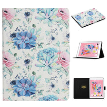 Load image into Gallery viewer, Flower Pattern Horizontal Flip Leather Case with Card Slots &amp; Holder, For Samsung Galaxy Tab S6, For Amazon Kindle Fire 7 (2019), For Amazon Kindle Fire HD 8 (2020), For Amazon Kindle Fire HD 10, For iPad 5, For iPad 10.2, For iPad Pro 10.5 inch       ...