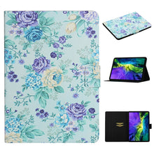 Load image into Gallery viewer, Flower Pattern Horizontal Flip Leather Case with Card Slots &amp; Holder, For Samsung Galaxy Tab S6, For Amazon Kindle Fire 7 (2019), For Amazon Kindle Fire HD 8 (2020), For Amazon Kindle Fire HD 10, For iPad 5, For iPad 10.2, For iPad Pro 10.5 inch       ...