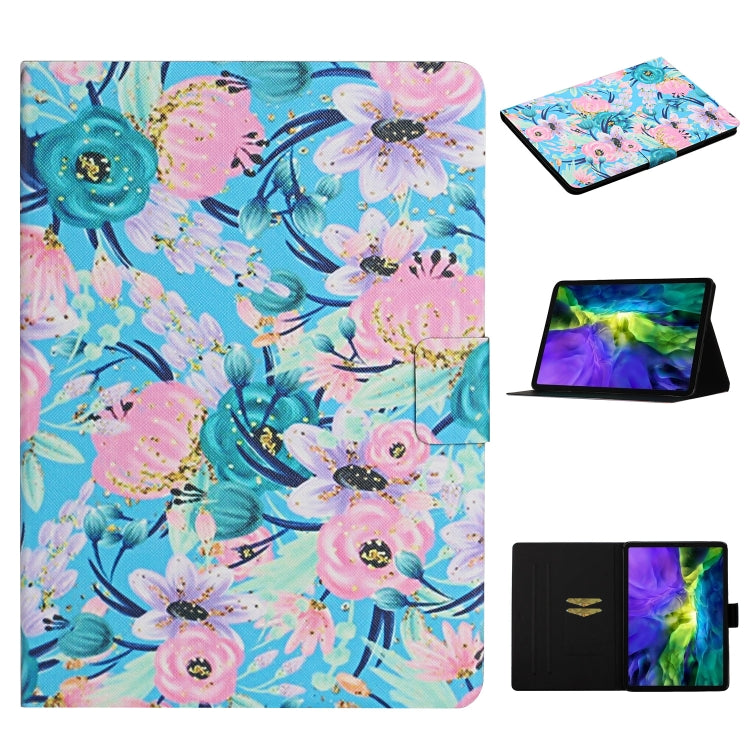 Flower Pattern Horizontal Flip Leather Case with Card Slots & Holder, For Samsung Galaxy Tab S6, For Amazon Kindle Fire 7 (2019), For Amazon Kindle Fire HD 8 (2020), For Amazon Kindle Fire HD 10, For iPad 5, For iPad 10.2, For iPad Pro 10.5 inch       ...