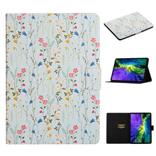 Load image into Gallery viewer, Flower Pattern Horizontal Flip Leather Case with Card Slots &amp; Holder, For Samsung Galaxy Tab S6, For Amazon Kindle Fire 7 (2019), For Amazon Kindle Fire HD 8 (2020), For Amazon Kindle Fire HD 10, For iPad 5, For iPad 10.2, For iPad Pro 10.5 inch       ...