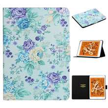 Load image into Gallery viewer, Flower Pattern Horizontal Flip Leather Case with Card Slots &amp; Holder