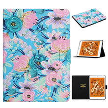 Load image into Gallery viewer, Flower Pattern Horizontal Flip Leather Case with Card Slots &amp; Holder