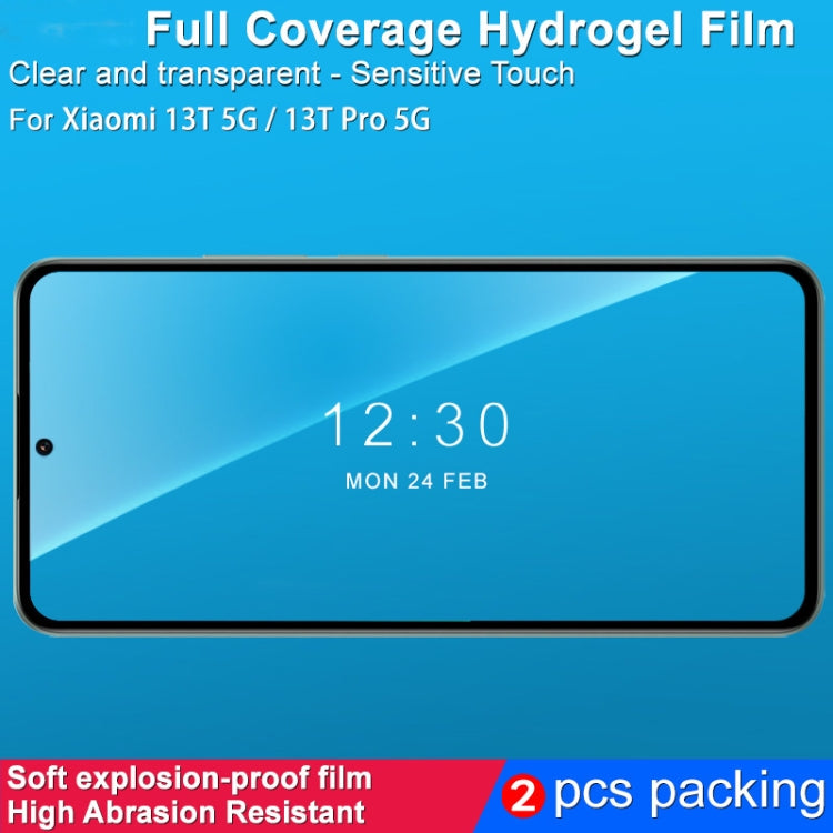 2pcs imak Curved Full Screen Hydrogel Film Protector, For Samsung Galaxy S23 FE 5G, For Samsung Galaxy S24 Ultra 5G, For Samsung Galaxy A34 5G, For Samsung Galaxy A54 5G, For Samsung Galaxy S24+ 5G, For Samsung Galaxy S24 5G