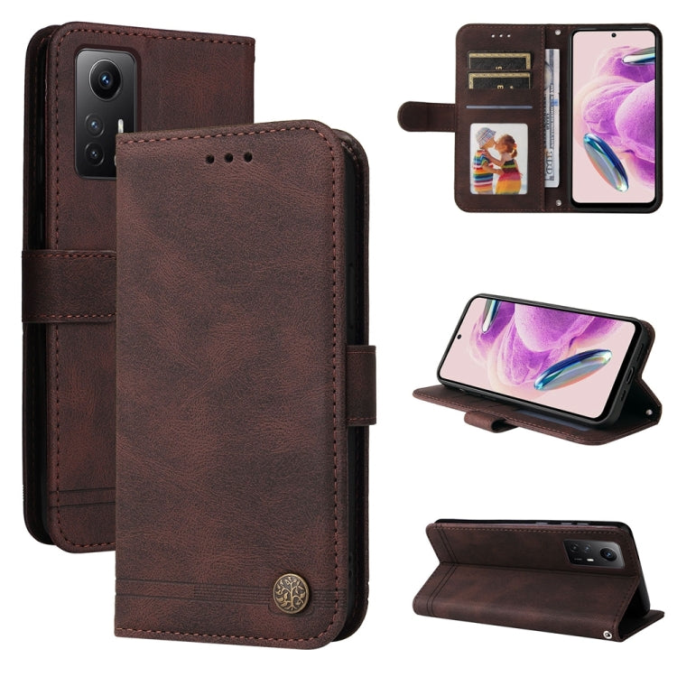 Skin Feel Life Tree Metal Button Leather Phone Case, For Xiaomi Redmi 13C 4G, For Xiaomi Redmi Note13 Pro+ 5G Global, For Xiaomi Redmi Note13 Pro 5G Global, For Xiaomi 13T / Redmi K60 Ultra, For Xiaomi Redmi K70 / K70 Pro, For Xiaomi Redmi Poco F5     ...