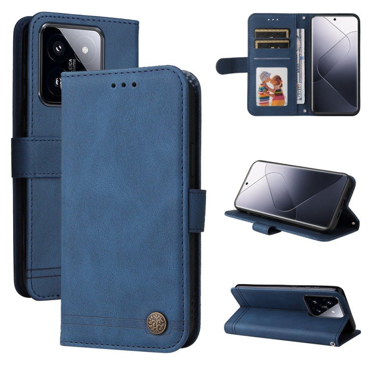 Skin Feel Life Tree Metal Button Leather Phone Case, For Xiaomi Poco F6, For Xiaomi Redmi A3, For Xiaomi Redmi Note13 Pro 4G Global/Poco M6 Pro 4G, For Xiaomi Redmi Note13 4G, For Xiaomi Redmi K70E, For Xiaomi 14 Ultra, For Xiaomi 14 Pro, For Xiaomi 14...