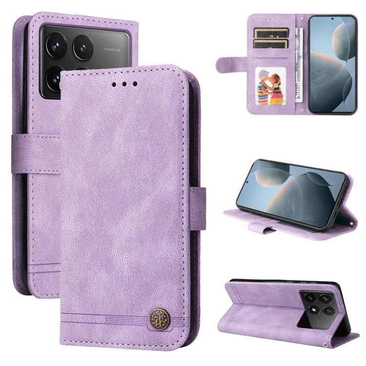 Skin Feel Life Tree Metal Button Leather Phone Case, For Xiaomi Poco F6, For Xiaomi Redmi A3, For Xiaomi Redmi Note13 Pro 4G Global/Poco M6 Pro 4G, For Xiaomi Redmi Note13 4G, For Xiaomi Redmi K70E, For Xiaomi 14 Ultra, For Xiaomi 14 Pro, For Xiaomi 14...
