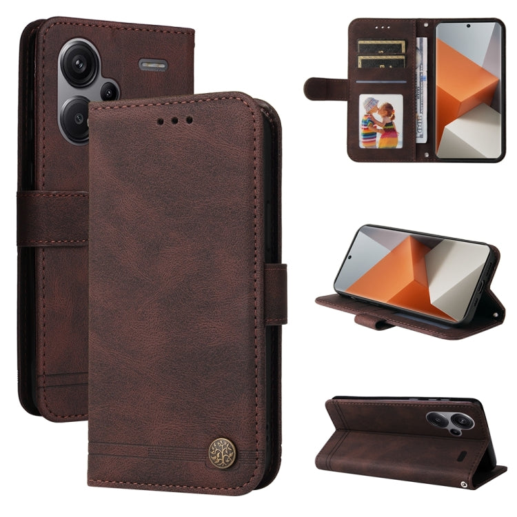 Skin Feel Life Tree Metal Button Leather Phone Case, For Xiaomi Redmi 13C 4G, For Xiaomi Redmi Note13 Pro+ 5G Global, For Xiaomi Redmi Note13 Pro 5G Global, For Xiaomi 13T / Redmi K60 Ultra, For Xiaomi Redmi K70 / K70 Pro, For Xiaomi Redmi Poco F5     ...
