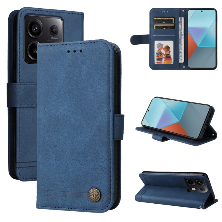 Skin Feel Life Tree Metal Button Leather Phone Case, For Xiaomi Redmi 13C 4G, For Xiaomi Redmi Note13 Pro+ 5G Global, For Xiaomi Redmi Note13 Pro 5G Global, For Xiaomi 13T / Redmi K60 Ultra, For Xiaomi Redmi K70 / K70 Pro, For Xiaomi Redmi Poco F5     ...